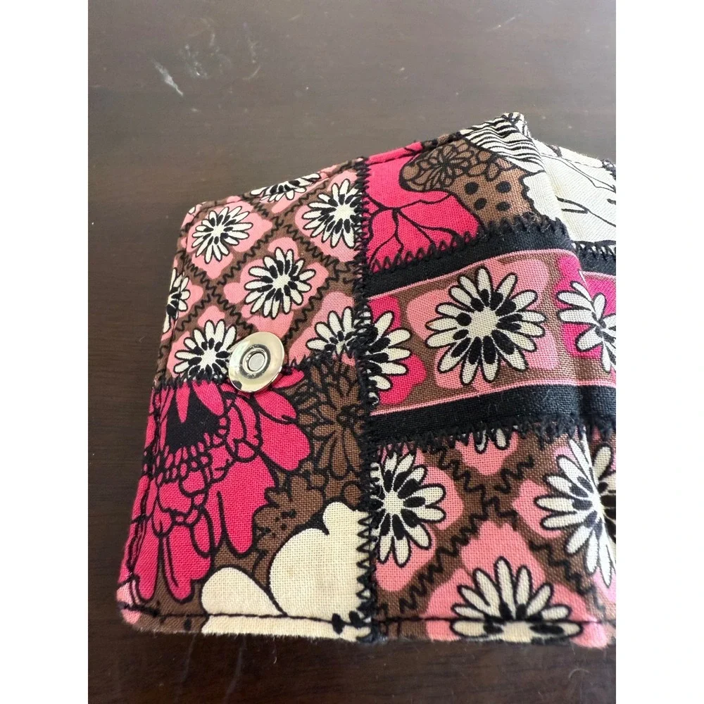 Vera Bradley Wallet‎ Women's Card & Coin Mocha Rouge Floral NWT - Picture 9 of 12